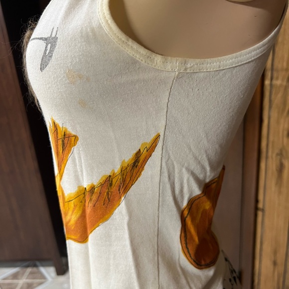 Christian Dior sleeveless embellished white cotton t shirt , s.6, good - Picture 3 of 9